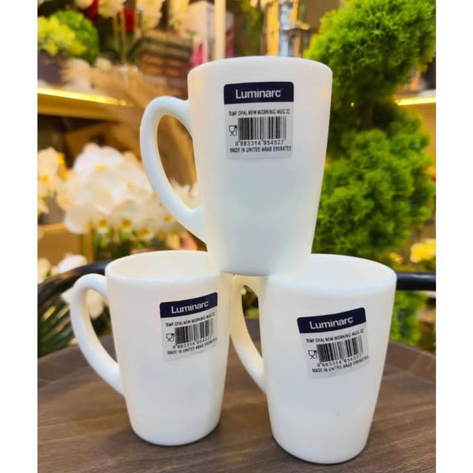 Luminarc 6PCs set White New Morning Ceramic Cups - Image 2