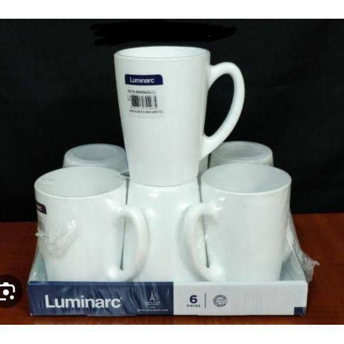 Luminarc 6PCs set White New Morning Ceramic Cups