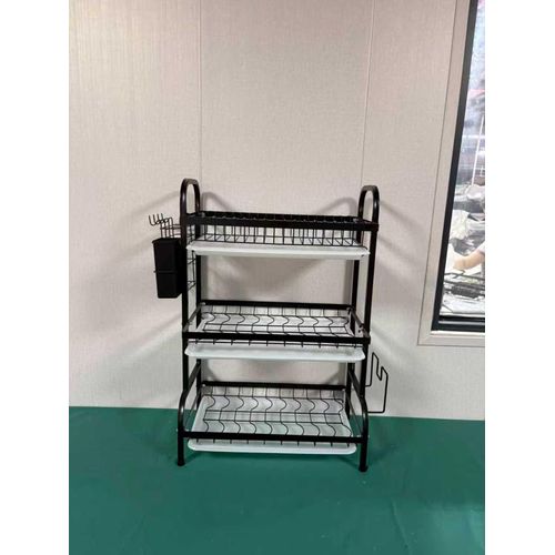 Executive carbon black Advanced 3 layer dish rack
